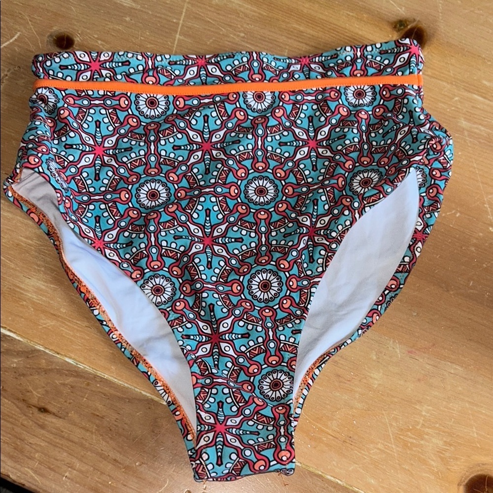 Cupshe Multicolor High-Waisted Bikini Bottom - Picture 1 of 4